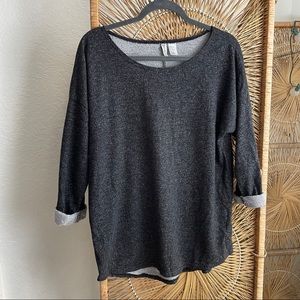 Grey slouchy sweater